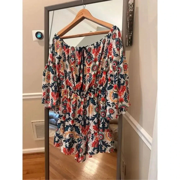 Flying Tomato Pants - Flying‎ Tomato Romper Size medium Multicolor Red/Blue/White